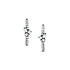 Dominique Cohen diamond small hoop mixy earrings with mixed shapes diamond cluster in 14K black gold<span class='visuallyhidden'>; shop help at 760-978-9297.</span>